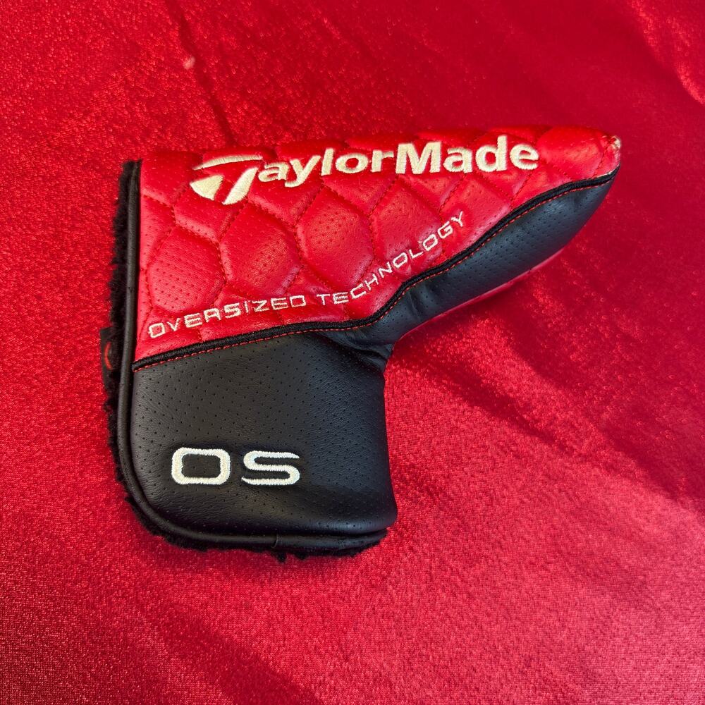 TaylorMade OS Blade Putter Headcover Oversized Black Red White Golf Club Cover